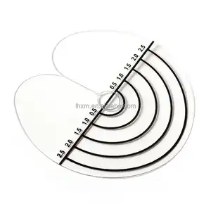 Heat Shield Guards with Scale Single Hole Clear Fusion Glue Protector Customize Hair Extension Tools for Hair