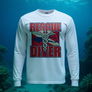 T-shirt à manches longues Rescue Diver, équipement de natation et de plongée - Product Image 3