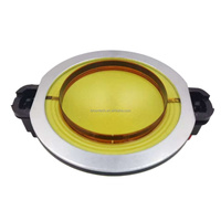 Kit de réparation de tweeter à compression de 2 pouces avec diaphragme en tissu jaune de 51,3 mm pour haut-parleur PA