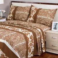 NICE DESIGN PRINT BED SHEET SET Gewebter Twill-Stil mit Polyester füllung Bequemes und stilvolles Bettwäsche set