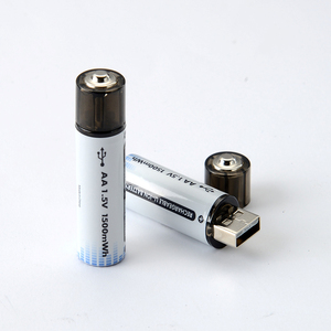 새로운 1.5v USB 충전 배터리 간편한 충전 3400mWh 리튬 이온 충전식 배터리 리튬 <span class=keywords><strong>AA</strong></span> 배터리 전체 검사 - Product Image 1