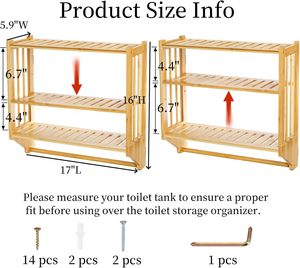 Support mural multifonctionnel moderne en bambou à 2 niveaux pour serviettes de toilette, idéal pour la cuisine - Vente en gros OEM - Product Image 3