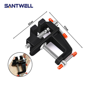 Suministro de fábrica: Tornillo de banco mini estacionario de alta resistencia y grado industrial con almohadillas de mordaza para banco de trabajo - Product Image 3