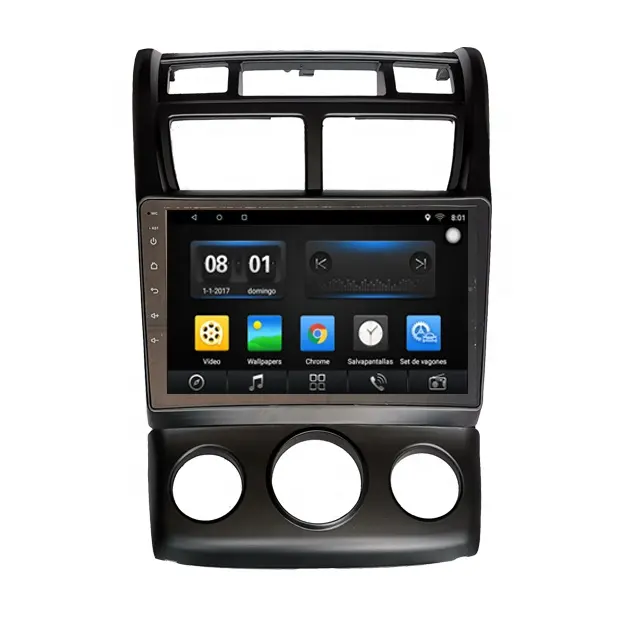 Lecteur Dvd de voiture, avec navigation Gps, Radio stéréo, pour Kia Sportage 2007 2008 2009, Android 8 1 Quad Core, 9 pouces, 2010