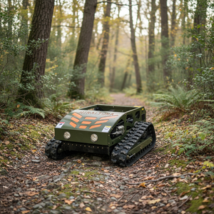 <b>Remote</b> <b>Controlled</b> 4-Stroke DIY Tracked Lawn <b>Mower</b> 1000mm Width 10L Grass Box 1000W Power for Slopes 45 Gas/Electric <b>Track</b> HT-550 - Product Image 1