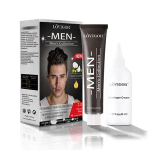 Wholesale price original black hair color perfectly works on men's hair natural ingredients hair coloured dyes