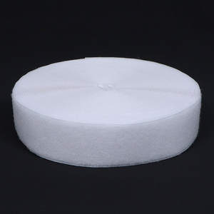 Ventes en gros de rubans auto-agrippants tissés non adhésifs pour machines à coudre, attaches pour vêtements, accessoires blancs, support OEM ODM - Product Image 2