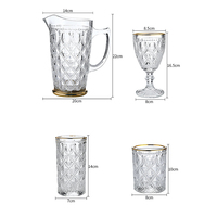 Ensembles de verres à vin Vintage de mariage, gobelets gravés en relief, tasse à bière, thé, vente directe d'usine