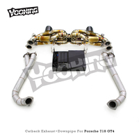 Silencieux d'échappement Catback en titane Valvetronic pour Porsche 718 Cayman Spyder GTS/GT4 4.0L 2025 SUS304 Tuyau de système d'échappement sport