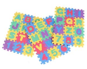 Lifttop Đầy Màu Sắc Sàn Bọt Mới Lồng Vào Nhau Bảng Chữ Cái Và Số Thảm Bảng Chữ Cái Chữ Số Câu Đố Thảm Cho Nhà - Product Image 1