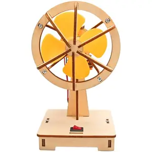 Science and technology small production electric oscillating head fan elementary school students handmade diy