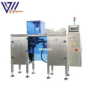 Europe standard zipper premade pouch handling single station doypack packaging machine for biscuit