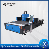 Máquina de Corte por Láser de Fibra CNC Adecuada para Acero Inoxidable, Aluminio, Equipo Láser Industrial para Corte de Placas Metálicas