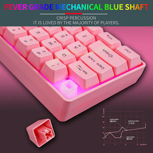 Clavier de jeu 61 touches <span class=keywords><strong>RK61</strong></span> petit format 60% filaire rétroéclairé RVB rose 60% tablette ordinateur portable clavier Teclado Gamers Clavier Gaming - Product Image 5