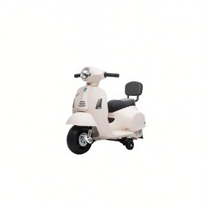 Mini Vespa Gts Bianca Scooter électrique à trois roues en plastique 52 cm pour enfants de 18 à 36 mois avec musique et lumières - Product Image 1