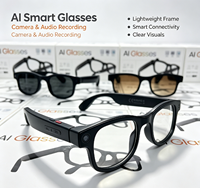 Lunettes Intelligentes IA : Enregistrement HD, Reconnaissance d'Image Avancée, Traduction par Grand Modèle, Monture en Bambou, Verres TAC – Idéales pour les Réunions