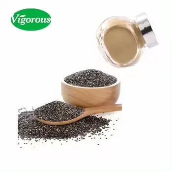 Fornecimento de fábrica por atacado de boa qualidade em estoque extrato de sementes de Chia para alimentos