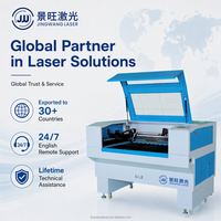 Machine de découpe laser CO2 JINGWANG pour enseignes publicitaires, double sortie, avec technologie de découpe acrylique poli à la flamme