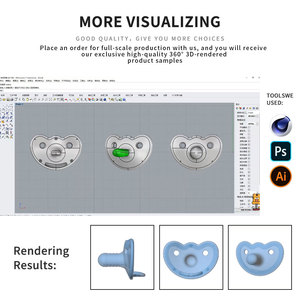<span class=keywords><strong>Catenella</strong></span> Portaciuccio all'Ingrosso per Neonati con Ciondolo a Cuore in Strass, per Bambine e Bambini - Product Image 4