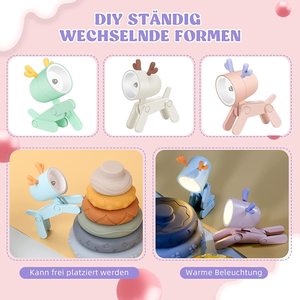 ไฟ LED สำหรับสัตว์เลี้ยงขนาดเล็กน่ารักพับได้มีหูสุนัขพร้อมไฟอ่านหนังสือ LED 5ดวงไฟกลางคืนสำหรับสัตว์เลี้ยงนักบินอวกาศผู้ปกครอง - Product Image 5