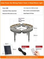 Smarte Solar-LED-Baumleuchte aus Aluminium für den Außenbereich, IP65-zertifizierte Baumstrahler, Garten- und Landschaftsdekoration, Solar-Baumleuchten mit Erdspieß
