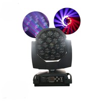 Luz Móvil de Cabeza Grande Tipo Ojo de Abeja 19x15W RGBW 4 en 1 con Zoom, Luz de Efecto de Escenario DMX512 para DJ, Discoteca, Club Nocturno