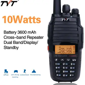 Walkie talkie portátil tyt TH-UV8000D, repetidor de banda cruzada profissional, walkie-talkie dupla, banda dupla