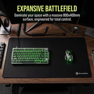 Le tapis de souris GravaStar convient aux jeux sur ordinateur de bureau, aux dortoirs, aux bureaux et au e-sport. - Product Image 3