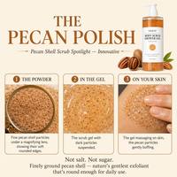 Pecan Shell Scrub Body Wash 500ml Exfoliant Hydratant SPA Aromathérapie 10 Variantes Orange Mango Tea Tree Rose OEM