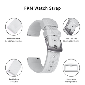JUELONG Summit FKM Gummi armbänder mit Schnell verschluss Uhren armbänder Slide Keeper Armband Wasserdicht 20mm 22mm - Product Image 6