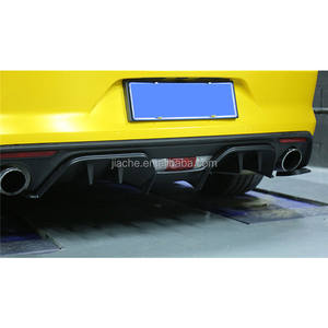 उच्च गुणवत्ता पीपी काले रियर होंठ विसारक बिगाड़ने Splitters फोर्ड घोड़ा के लिए 2015-2017 पंख शार्क शैली बम्पर स्किड प्लेट - Product Image 5