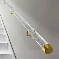 Prix usine tige à bulles acrylique transparent tiges acryliques en PMMA en fonte colorée barre en plastique solide pour rampe d'escalier décoration de la maison