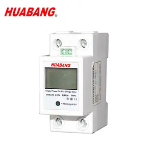 2P SINGLE PHASE DIN RAIL electricity meter Voltage current power kWh MEASURE AND DISPLAY ACCURATE
