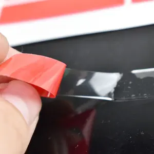 Red Film Transparent Double-sided Non-marking High-viscosity Tape Tempered Glass Edge-sealing Adhesive Strip