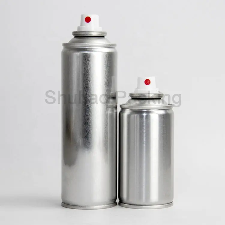 Customized Color Metal Cans Round Shape Uv-offset Printing Chemical Paint Tinplate 150ml 202d Aerosol Can