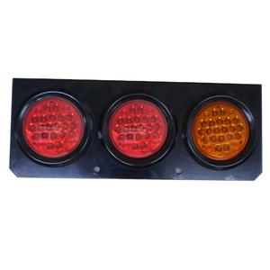 72 Piranha ha LED 4 pollici tondo rimorchio rimorchio posteriore Stop luci di coda con 3 fori di ferro Base ute luce posteriore - Product Image 1