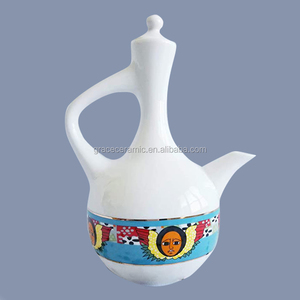 Jebena éthiopienne en céramique et porcelaine bon marché, pot à café personnalisé - Product Image 3