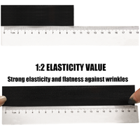 Élastique de couture en gros OCO Factory, 3 cm, noir et blanc, élastique plat, cordon élastique, sangle tricotée, élastique pour vêtements