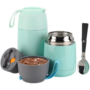 Pot alimentaire isolé en acier inoxydable 304 de conception classique avec cuillère Récipients <span class=keywords><strong>thermos</strong></span> à déjeuner sous vide étanches <span class=keywords><strong>pour</strong></span> <span class=keywords><strong>repas</strong></span> chauds - Product Image 5