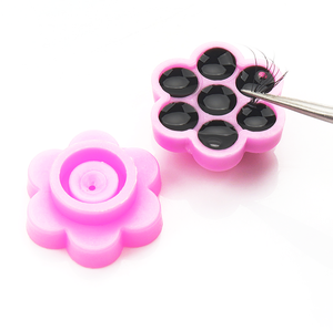 7 Hole Disposable Plastic <b>Lash</b> Glue Cups Portable Eyelash Extension <b>Adhesive</b> Holder - Product Image 6