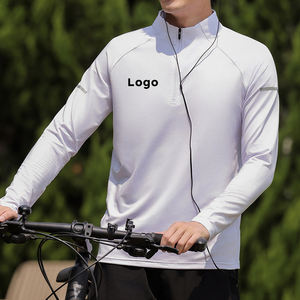 Camisa de manga larga para hombre con costuras reforzadas y corte ergonómico para entrenamiento de gimnasia con ajuste moderno a medida - Product Image 6