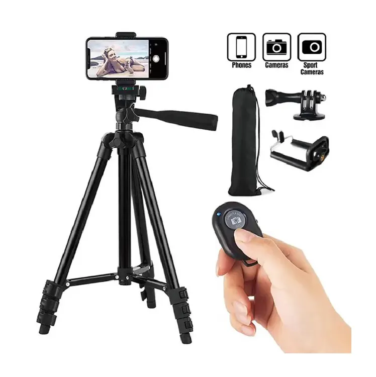 Factory Direct Price Digital Camera Tripod 0.5m 1.2m 1.6m 2.1m Selfie Light Phone Ring Light Tripod