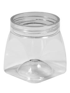 Grand pot de stockage PET de qualité alimentaire en cristal rond de 7cm de diamètre pour fruits secs fruits confits sucre vide - Product Image 5