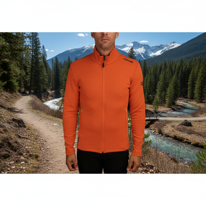 NOORVIK/3 xl giacca in pile da uomo resistente all'acqua antivento con cerniera in tela traspirante supporto riscaldante tessuto con tecnica a stampa solida - Product Image 3