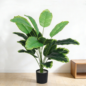 Plante artificielle en plastique en pot pour l'intérieur et l'extérieur, pour la maison, le bureau, la décoration de mariage, décoration intérieure, plantes artificielles - Product Image 1