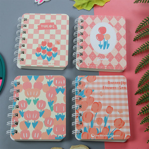 Cuaderno Espiral con Diseño de Flores de Dibujos Animados X38, Papelería <span class=keywords><strong>para</strong></span> Estudiantes, Mini Cuaderno Portátil A7, Venta al Por Mayor - Product Image 6