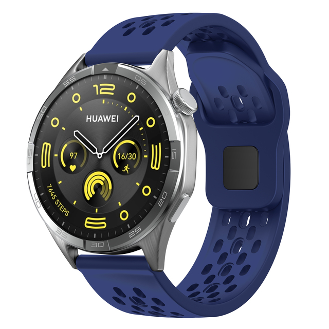 22mm 20mm Silicone Watch Bands for Samsung Galaxy Watch 6 5 4 for Huawei GT4 3 GT2 Pro Custom Classic Sport Watch Strap