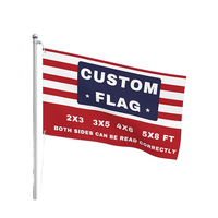 Drapeau personnalisé en polyester avec motif de pays, drapeaux à main 12x18, drapeau américain imprimé pour extérieur, drapeau personnalisé