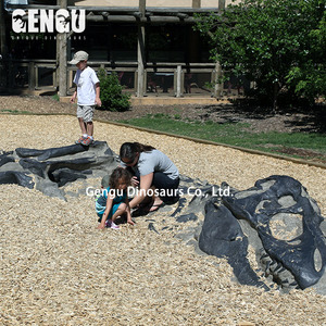 Jeu <span class=keywords><strong>de</strong></span> <span class=keywords><strong>chasse</strong></span> aux fossiles <span class=keywords><strong>de</strong></span> dinosaures simulés en métal pour espaces publics écoles jardins d'enfants garderies aéroports centres commerciaux - Product Image 3