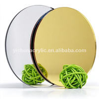 Guangzhou vente en gros 0.8mm 1mm mince couleur or clair Pmma feuilles de miroir acrylique en plastique